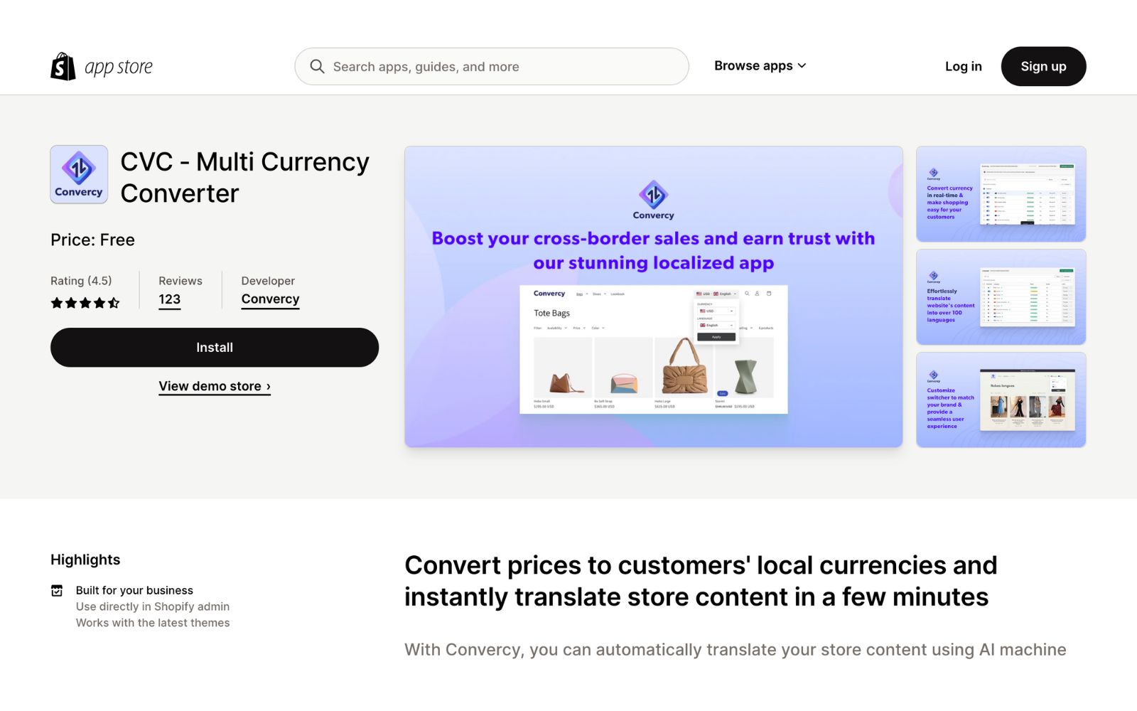 CVC ‑ Multi Currency Converter 